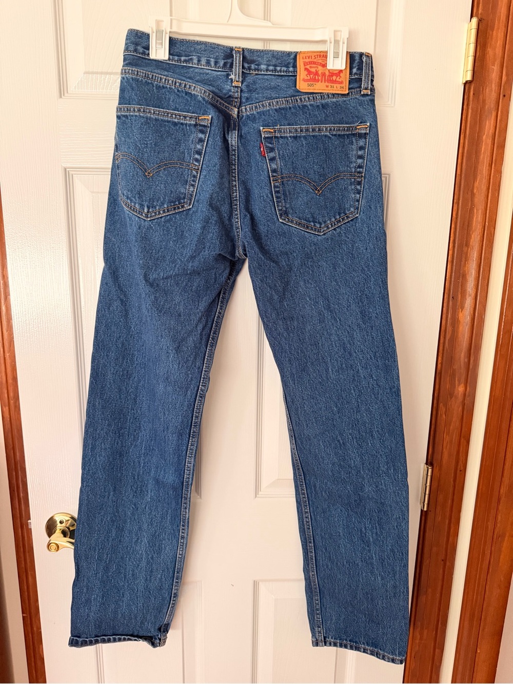 Levi's 505 Straight Jeans in Indigo Blue